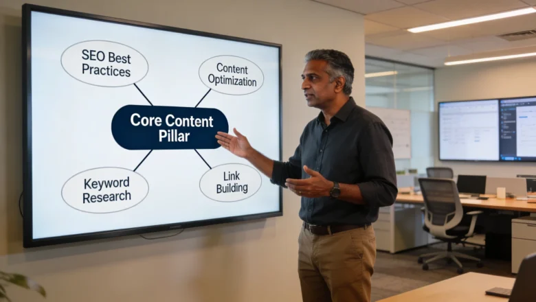 Indian SEO strategist explaining semantic content clusters