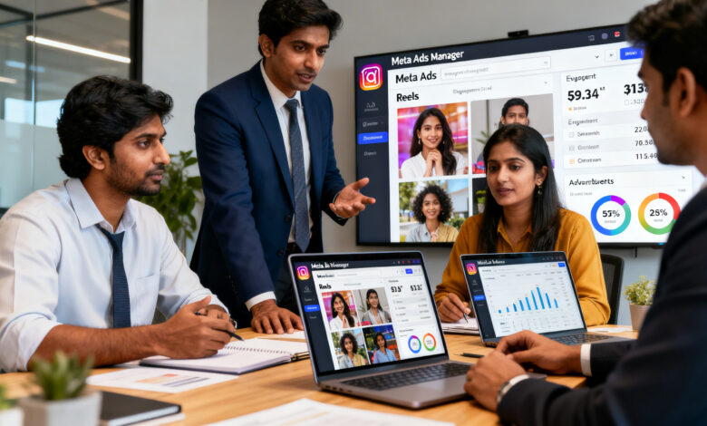 Indian digital marketing team planning original content strategy