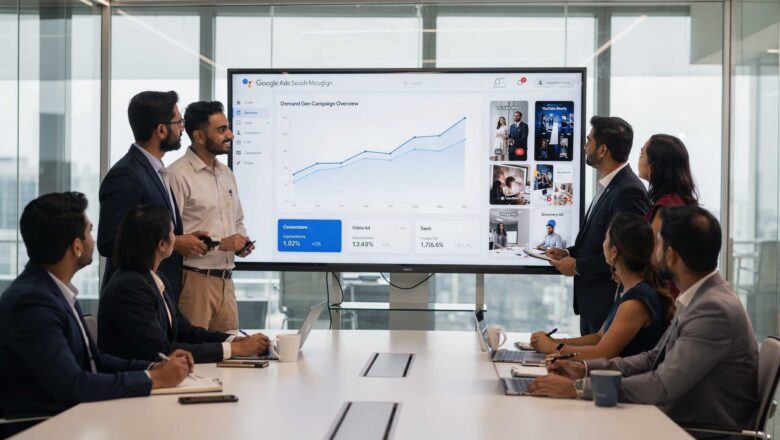 Indian marketers reviewing Google Ads Demand Gen Target CPC and AI video generation campaign performance