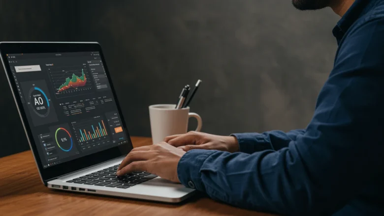 Indian digital marketing professional analyzing Google Business Profile AI checkout system