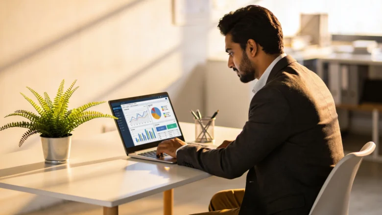 Indian digital marketing specialist reviewing Google Business Profile signals for local visibility in 2026