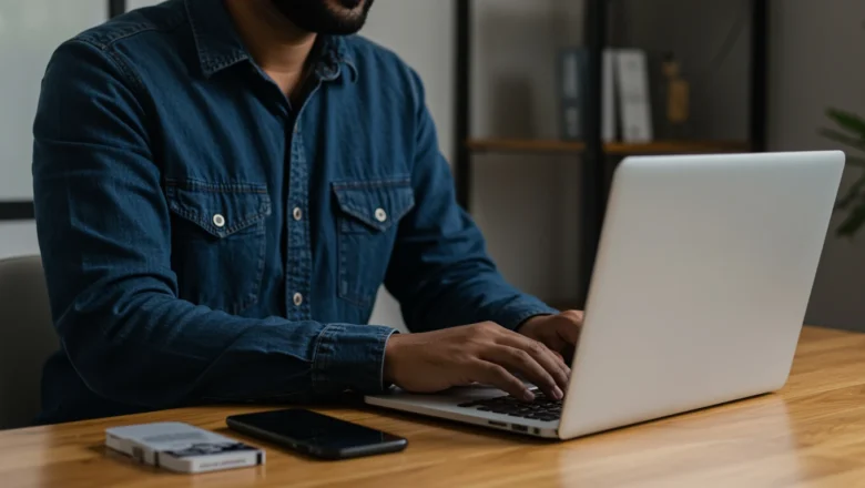 Digital marketer optimizing Google Business Profile for AI-driven customer engagement.