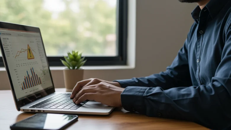 Indian SEO specialist checking LCP and CLS in Search Console