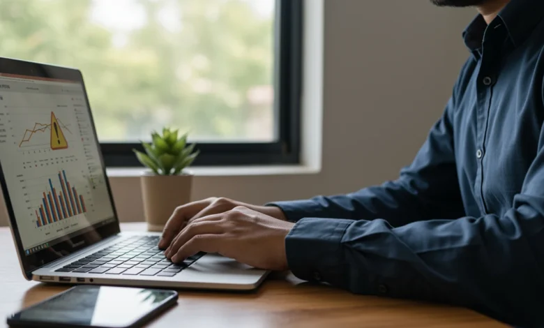 Indian SEO specialist checking LCP and CLS in Search Console