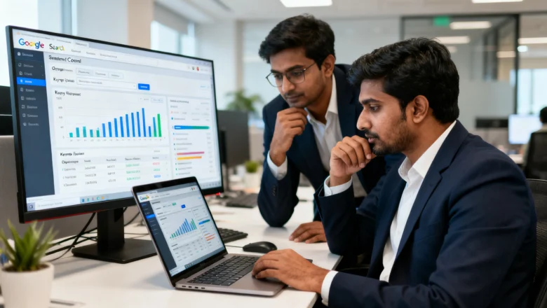 Indian SEO team analyzing Google Search Console data after bug fix