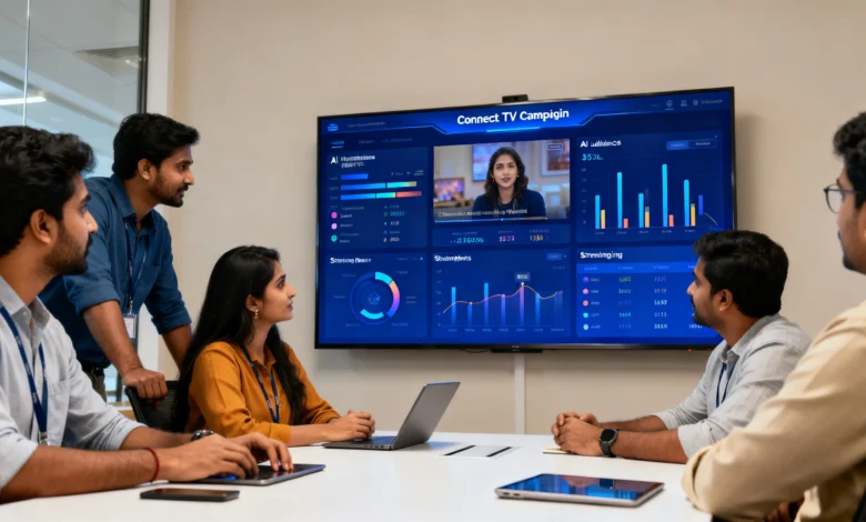 Indian media team analyzing AI-driven CTV ad measurement