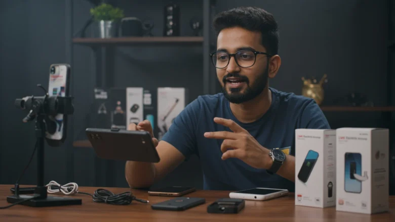Indian content creator filming Instagram Reels for brand collaboration showing modern creator economy monetization strategy