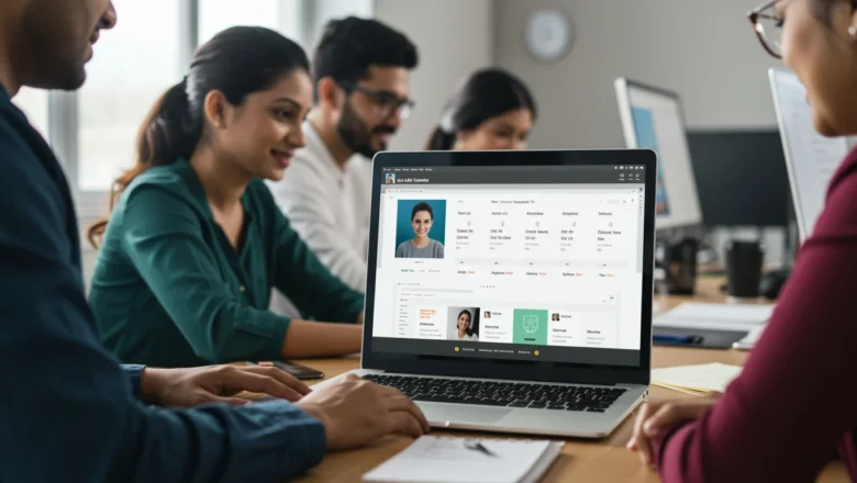 LinkedIn Job Tracker dashboard showing application stages