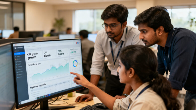 Nextdoor AI click optimization dashboard for local ads