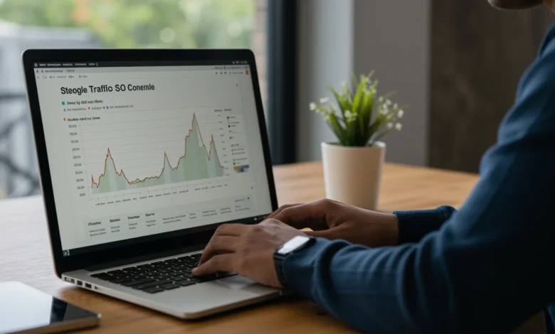 Indian SEO analyst reviewing traffic drop after Google core update