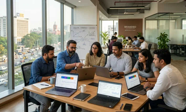 Chennai business professionals analyzing digital marketing strategies