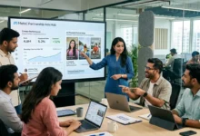 Indian marketing team analyzing AI-powered campaign results using Elevate.