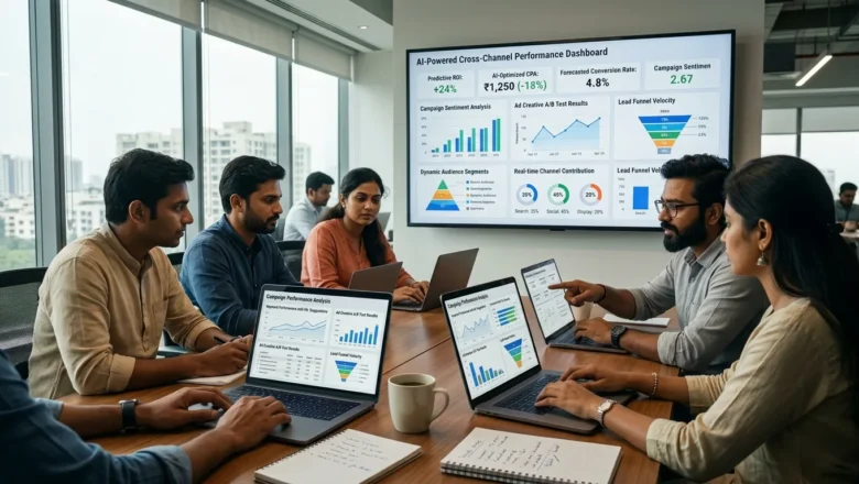 Indian marketing professionals analyzing AI marketing technology