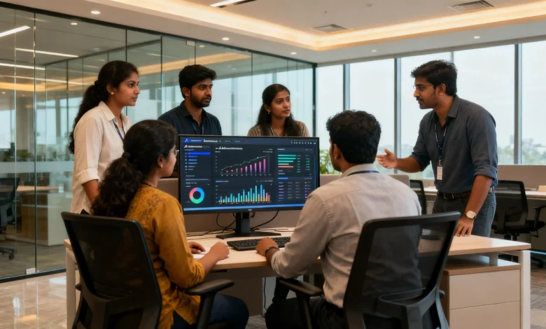 Chennai digital marketers analyzing AI advertising trends