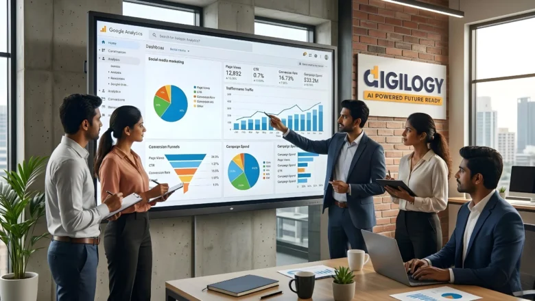 digital marketing services in chennai analytics team analyzing campaign data