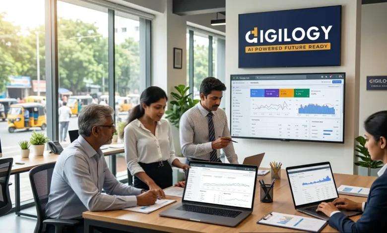 digital marketing services in chennai team analysing marketing campaigns