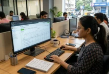 Indian digital marketer analyzing video ad performance metrics.