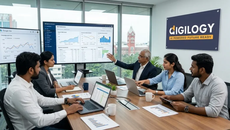 digital marketing services in chennai team strategy meeting