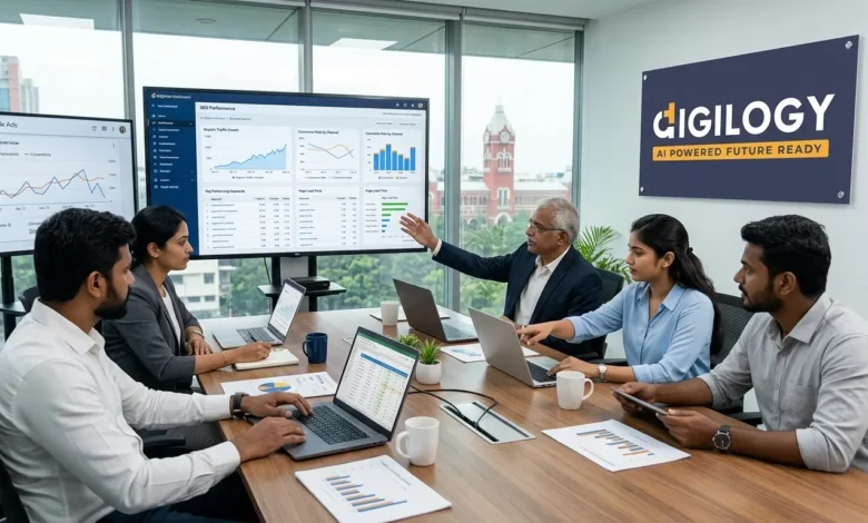 digital marketing services in chennai team strategy meeting