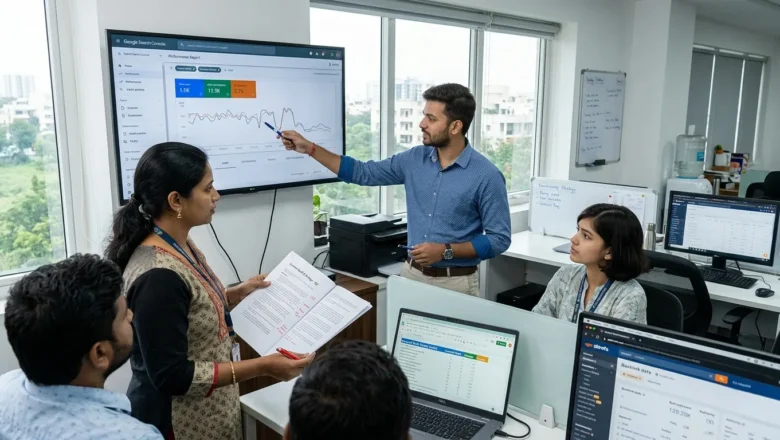 Indian SEO team analyzing Google March 2026 Core Update ranking changes