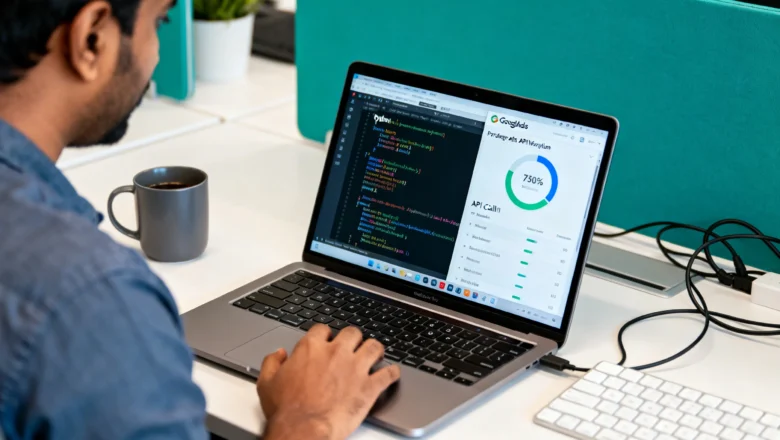 Developer updating Google Ads API integration.