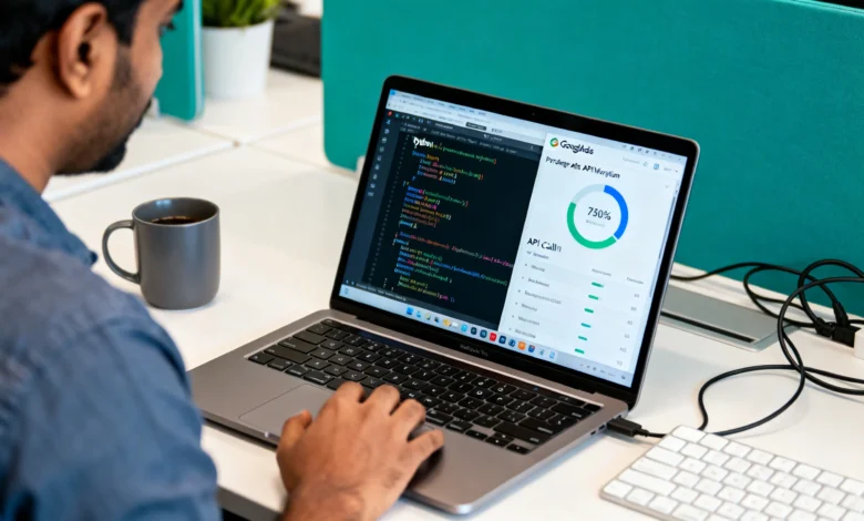 Developer updating Google Ads API integration.