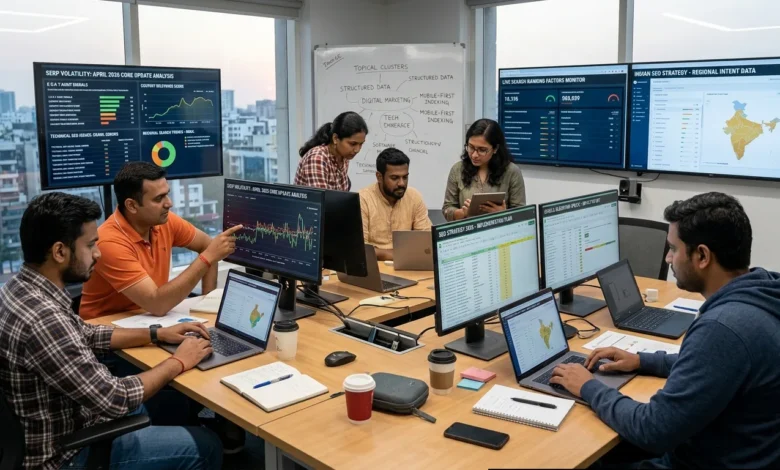 Indian SEO experts reviewing Google algorithm update analytics