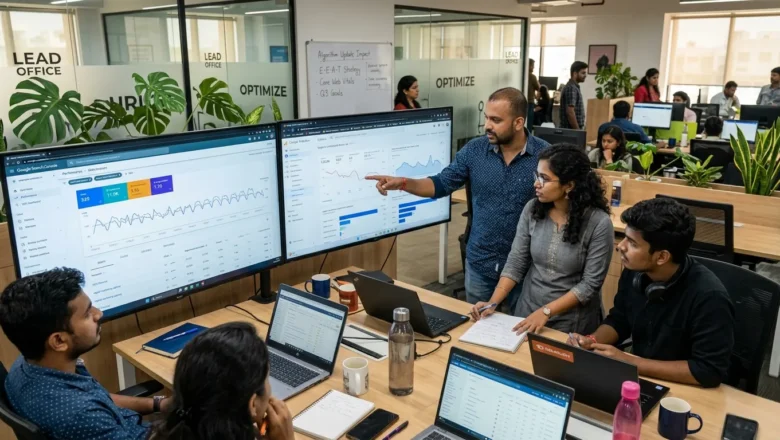 Indian SEO professionals analyzing Google core update impact