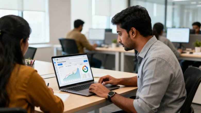 Indian SEO professionals analyzing Google core update data