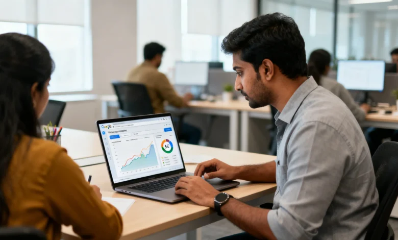 Indian SEO professionals analyzing Google core update data