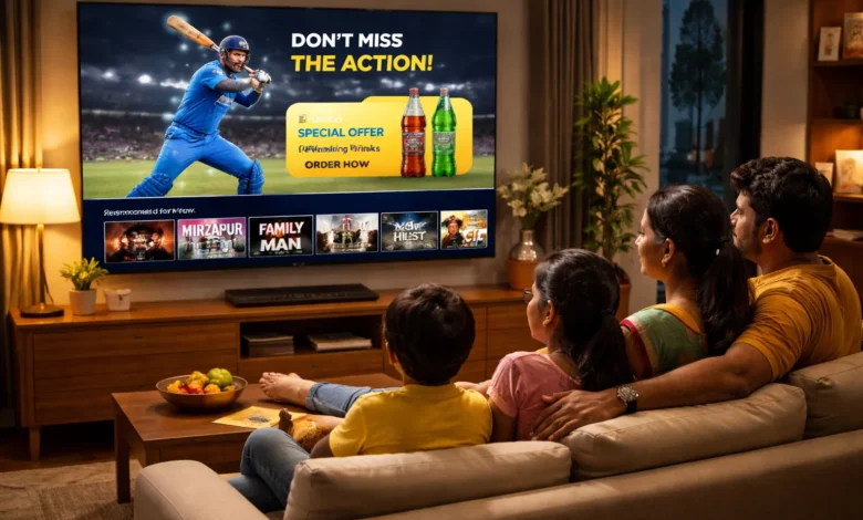 Connected TV advertising on smart TV in India