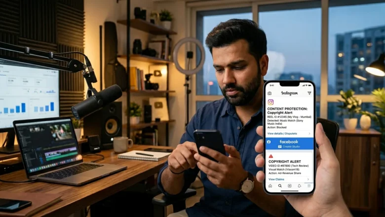 Creator receiving alert for copied Instagram Reel.
