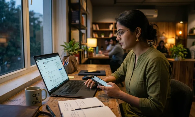 Consumer researching product reviews on Reddit.