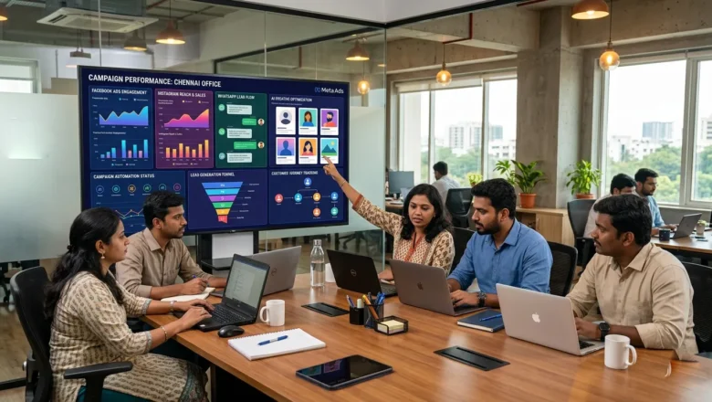 Indian marketing team reviewing Meta AI-driven ad updates for 2026