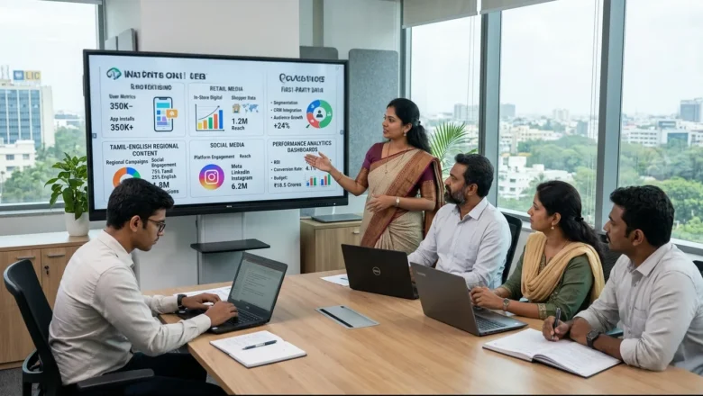 Indian marketing professionals planning a new media mix for Chennai brands using digital advertising data