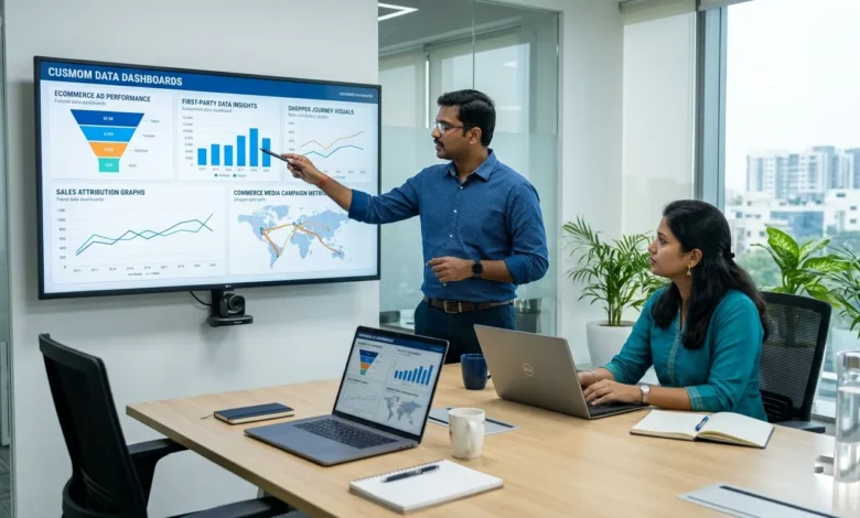Indian professionals discussing AI adoption and business growth in Chennai
