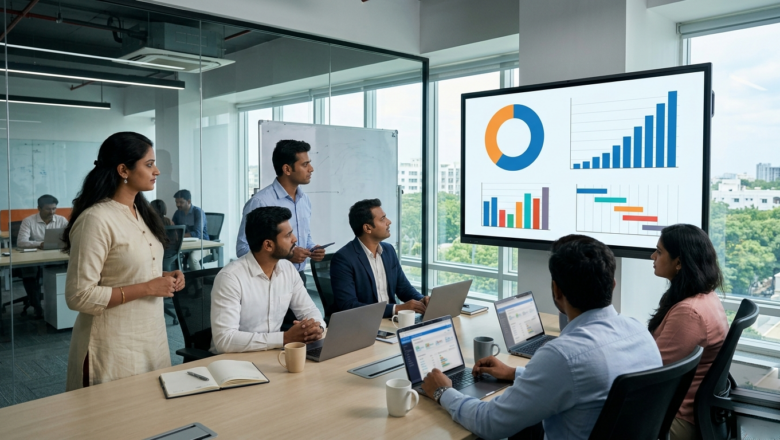 Indian marketing team analyzing Digital Hits 60% India AdEx and quick commerce advertising growth
