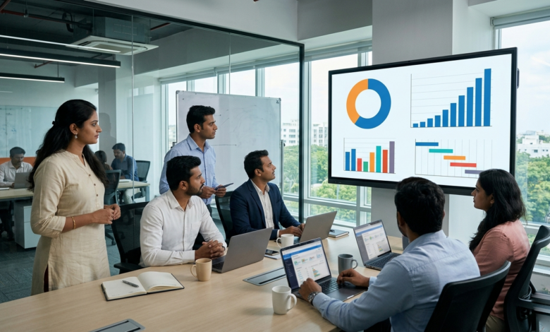Indian marketing team analyzing Digital Hits 60% India AdEx and quick commerce advertising growth