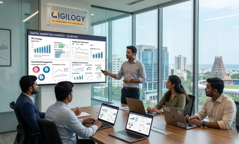 Indian professionals planning digital marketing services in Chennai