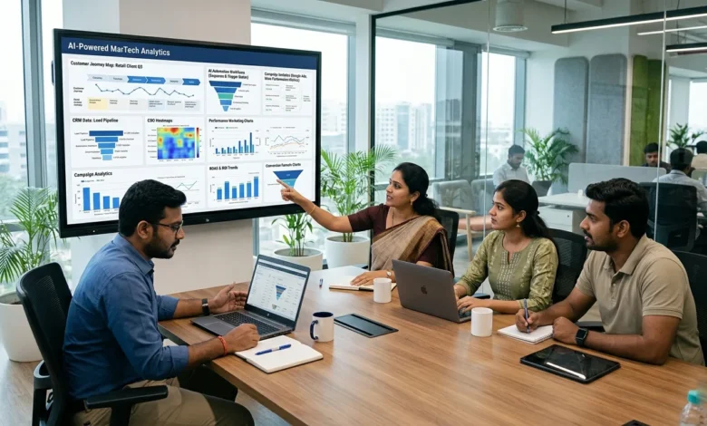 Indian digital marketing agency team using AI and MarTech tools for Forrester 2026 marketing agency transformation
