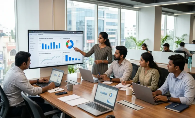 Indian marketers reviewing Google Ads reporting changes and Performance Max campaign data