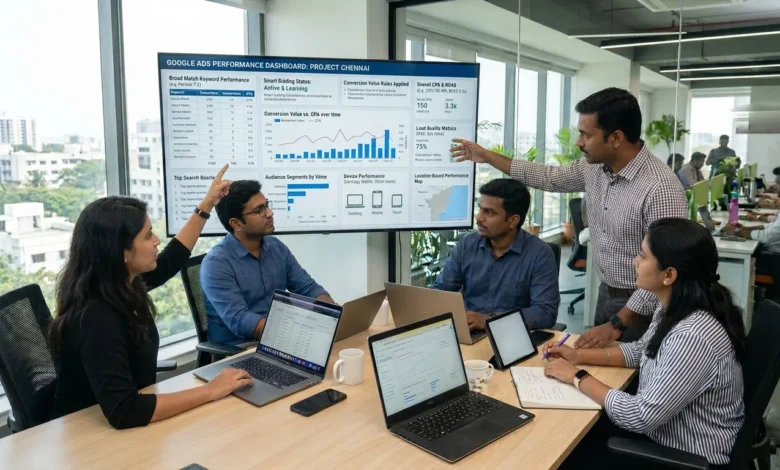 Indian PPC specialist setting up conversion value rules in Google Ads