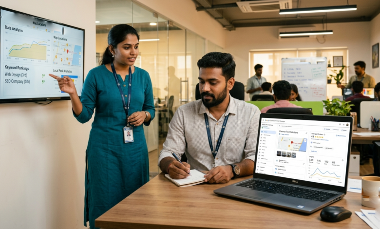 Indian local SEO team optimizing Google Business Profile freshness for better local rankings