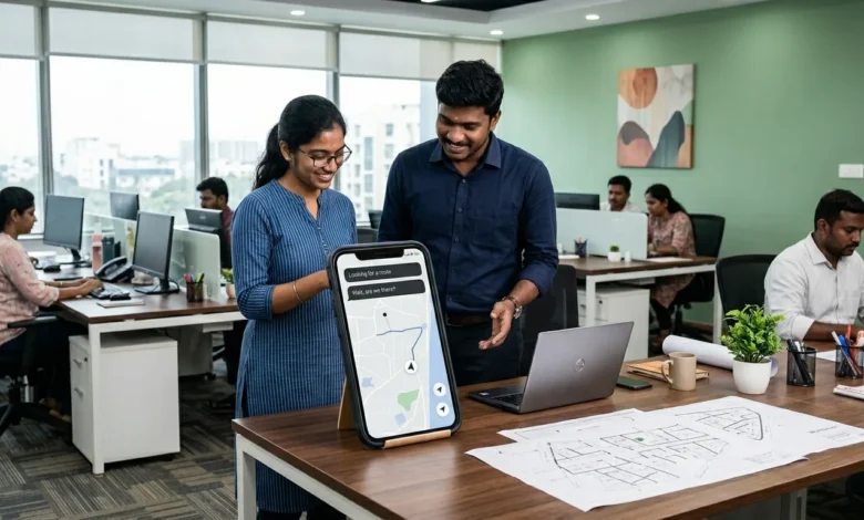 Indian professionals using Ask Maps on Google Maps for local discovery in Chennai