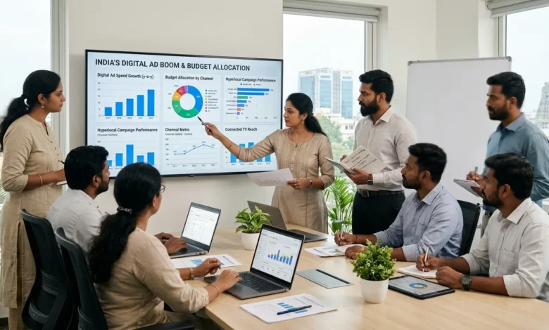 Indian marketers planning digital ad budgets for Chennai businesses
