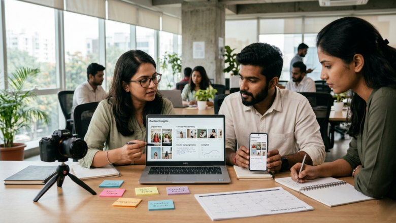 Indian social media team planning original Instagram content strategy
