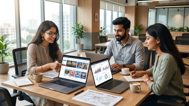 Indian marketers analyzing AI-driven Meta ads dashboards